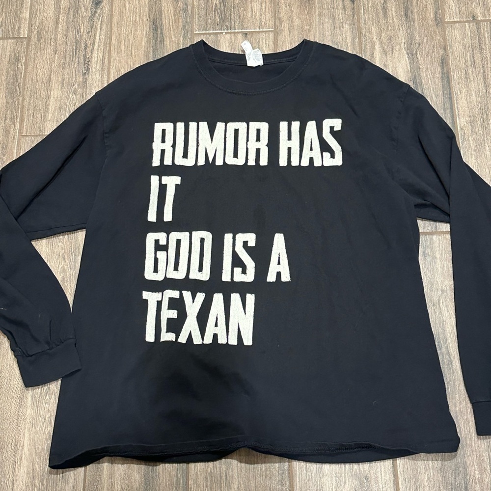 Black Graphic Long Sleeve Shirt
